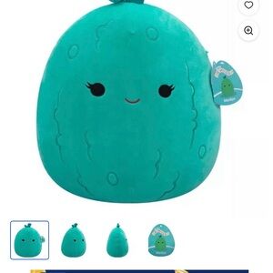 Squishmallow Marilyn Emerald Green Plush Pickle 14”